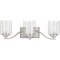 Progress Lighting Kene Collection Brushed Nickel Three-Light Bath P300122-009 - alternate 1
